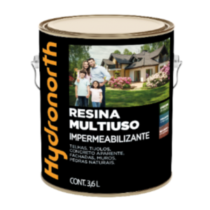 Resina Acrílica Multiuso Impermeabilizante Hydronorth 3,6 L para Tejas, Ladrillos, Hormigón y Piedras Naturales
